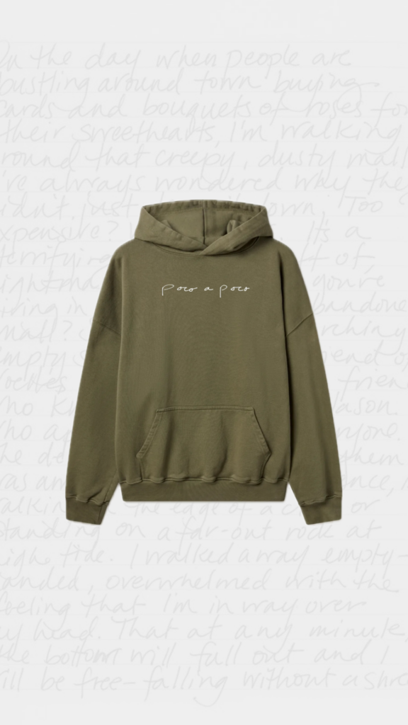 POCO A POCO journalhoodie