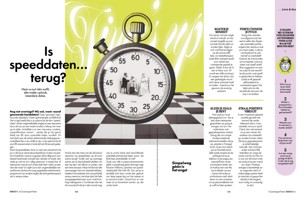 Cosmopolitan – Speeddaten (ENG-NL)