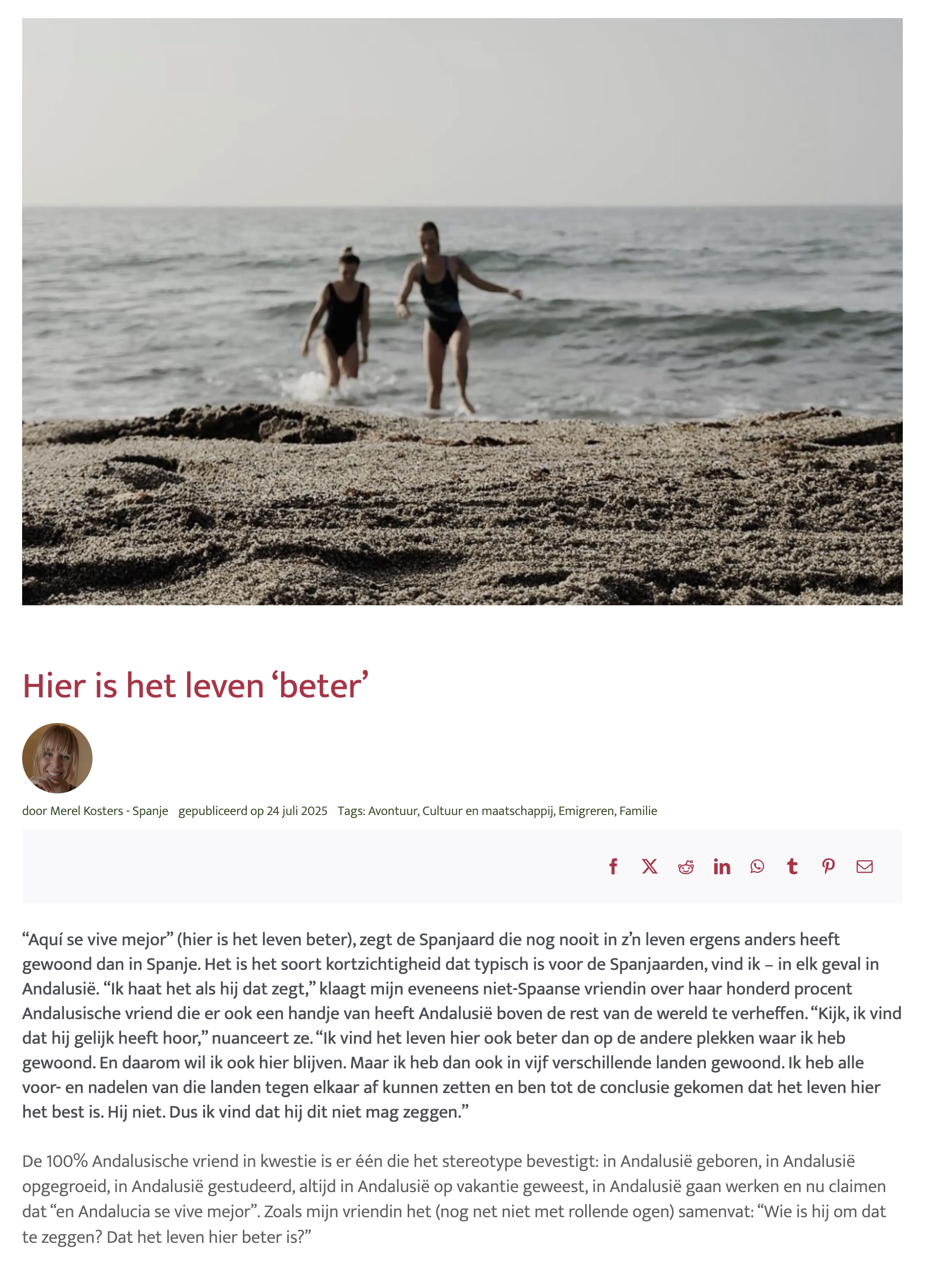 Freelance schrijver emigreren